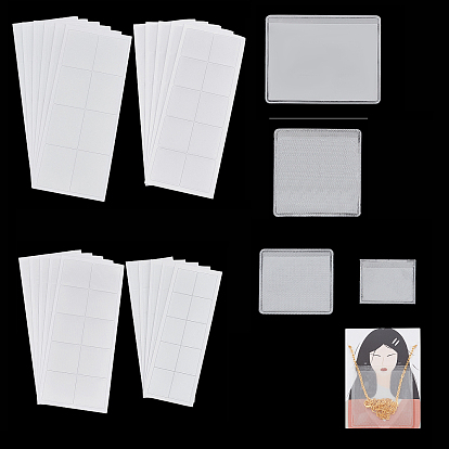200Pcs Plastic Necklace Chain Adhesive Pouch for Necklace Display Cards, Self-Adhesive Necklace Chain Pockets Necklace Envelopes Necklace Card Pouches