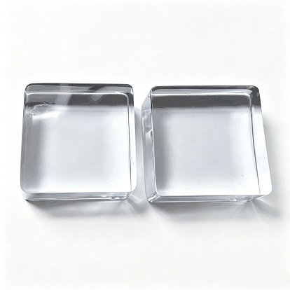 Square Transparent Acrylic Jewelry Display Pedestals, for Small Jewelry, Cosmetic Showing