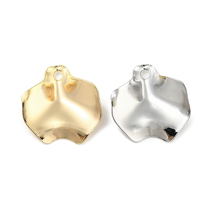Brass Pendants, Cadmium Free & Nickel Free & Lead Free, Leaf Charms