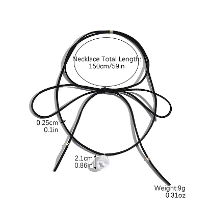 Пластиковые ожерелья-колье с подвеской из искусственного жемчуга для женщин