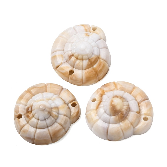 Непрозрачные акриловые звенья соединительные подвески, формы раковины