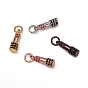 Brass Micro Pave Cubic Zirconia Pendants, with Jump Rings, Long-Lasting Plated, Grenade Shape