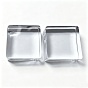Square Transparent Acrylic Jewelry Display Pedestals, for Small Jewelry, Cosmetic Showing