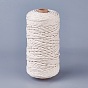 Cordón de algodón macramé, cuerda de algodón retorcida, para colgar en la pared, colgadores de plantas, manualidades y decoraciones de boda