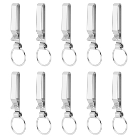 10шт. брелок из нержавеющей стали с зажимом для ремня безопасности
