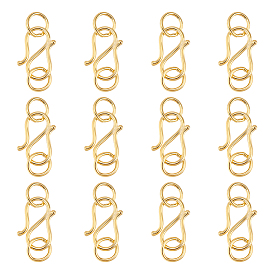 12 шт. 925 застежки S-образные из стерлингового серебра, с целью перехода в кольце