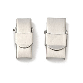 304 нержавеющей стали смотреть группы застежками, матовый стиль, прямоугольные