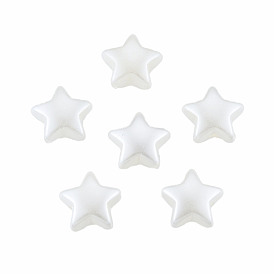 ABS Plastic Imitation Pearl Beads, Star