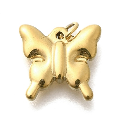 Ионное покрытие (ip) 304 подвески из нержавеющей стали, с целью перехода в кольце, очарование бабочки