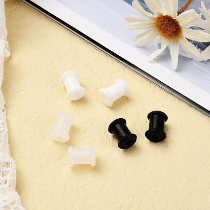 6Pcs 3 Colors Pulley Silicone Ear Gauges Flesh Tunnels Plugs, Ring