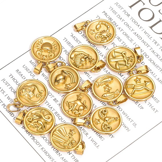 Ожерелья из нержавеющей стали с подвеской в виде созвездия для женщин и мужчин, золотые