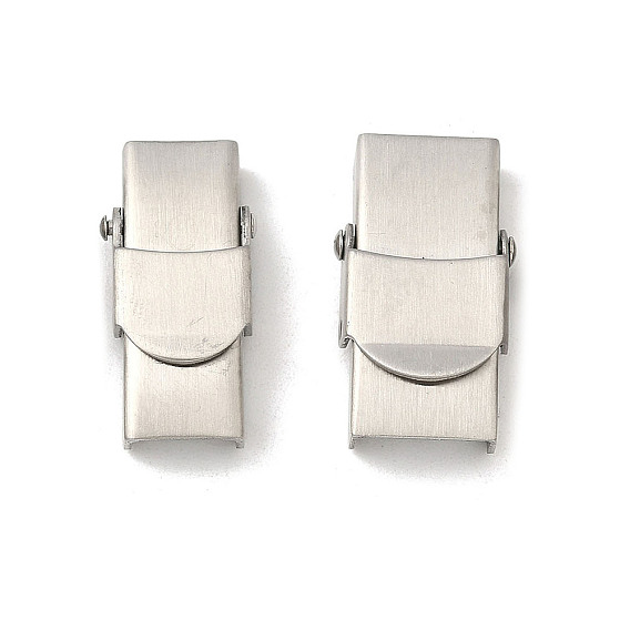 304 нержавеющей стали смотреть группы застежками, матовый стиль, прямоугольные