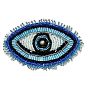 Evil Eye Handicraft Beading Appliques, Sew on Patches, Ornament Accessories