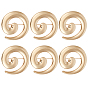 6Pcs Vortex Spiral Zinc Alloy Lapel Pins for Clothes