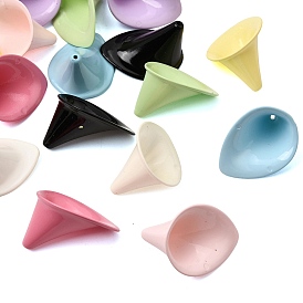 Acrylic Bead Caps, Cone