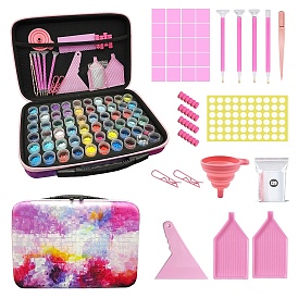 Diamond Painting Tool Sets, Portable Storage Bag with 60 Compartments