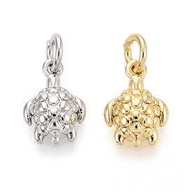 Латунные подвески, прелести черепахи, с целью перехода в кольце