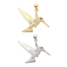 Латунные микро проложить кубического циркония подвески, без кадмия и без свинца, дятел