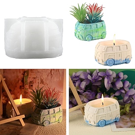 Food Grade Bus DIY Silicone Candle Molds, for Candle Making