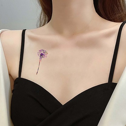 Dandelion Body Art Tattoos, Waterproof Self Adhesive Temporary Tattoo