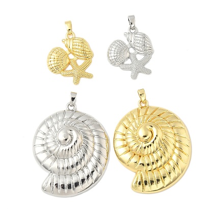 Латунные подвески, без кадмия и без свинца, тема раковины