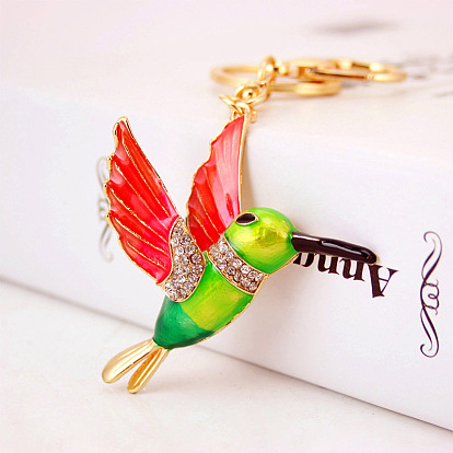 Cute Bird Keychain Creative Animal Metal Pendant Bag Charm