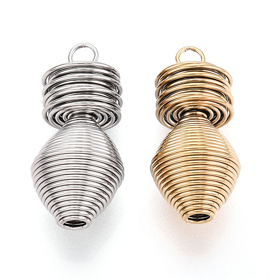 304 подвески из нержавеющей стали, подвески в виде ваз из спиральных катушек
