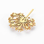 Dandelion Brooch, 201 Stainless Steel Flower Lapel Pin for Backpack Clothes, Nickel Free & Lead Free