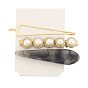 Pearl Hair Clip with Marble Pattern - Elegant and Stylish Hair Accessory