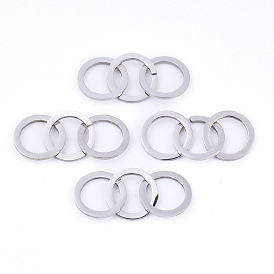 201 Stainless Steel Linking Rings, Quick Link Connectors, Laser Cut, Ring
