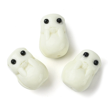 Opaque Resin Beads, Rabbit