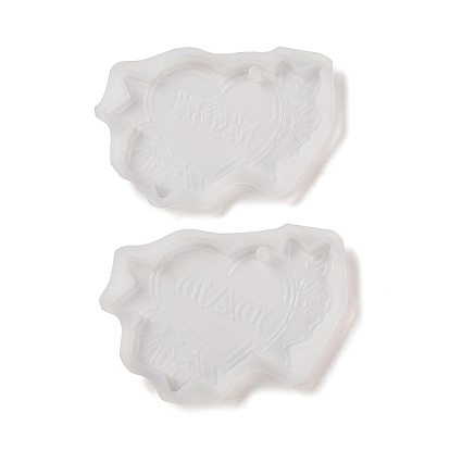 Pendants DIY Silicone Mold, Resin Casting Molds, for UV Resin, Epoxy Resin Craft Making