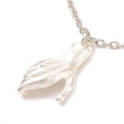 Наборы ожерелий с подвесками для рук из сплава, магнитные ожерелья пар, с кожаным тросом и латунной тросовой цепью