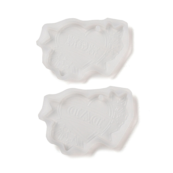 Pendants DIY Silicone Mold, Resin Casting Molds, for UV Resin, Epoxy Resin Craft Making