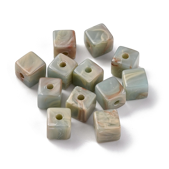 Акриловые бусины, имитация бусины шоушан, кубические