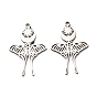 201 Stainless Steel Pendants, Luna Moth Charms, Laser Cut, Cut-Out