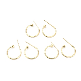 Латунь серьги, долговечный, кольцо, без кадмия и без свинца