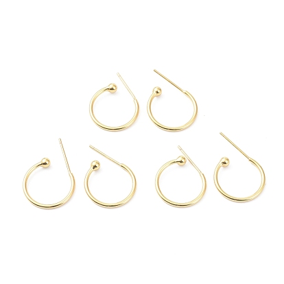 Латунь серьги, долговечный, кольцо, без кадмия и без свинца