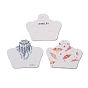 100Pcs Paper Jewelry Display Cards, for Earring Clip Display
