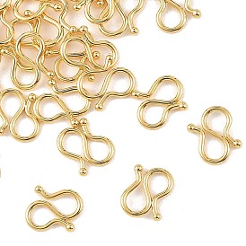 SHEGRACE Brass S-Hook Clasps, Nickel Free