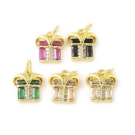 Латунные микро проложить кубического циркония подвески, подарочные подвески, долговечный, без кадмия и без свинца, стойки покрытие, реальный 18 k позолоченный, с целью перехода в кольце