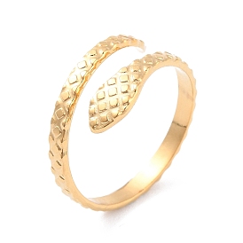 Ионное покрытие (ip) 304 открытое манжетное кольцо из нержавеющей стали для женщин