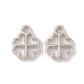 Пластмассовые подвески ccb, полый четырехлистный клевер