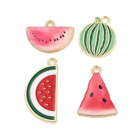 Подвески из эмали и сплава, золотые, арбузное очарование