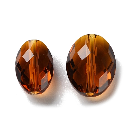 К 9 стекло, имитация Австрийские кристаллические шарики, граненые, овальные