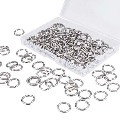 150pcs 304 anneaux de saut ouverts en acier inoxydable
