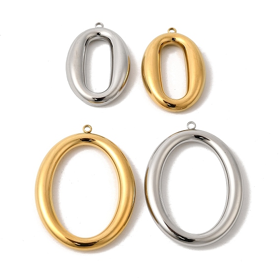 304 подвески из нержавеющей стали, овальные амулеты