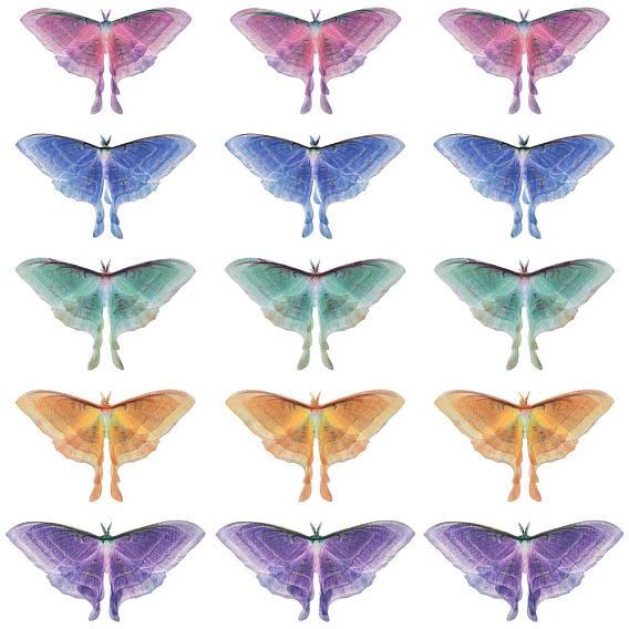 20 шт. 5 цвета ткани имитация марли бабочка орнамент аксессуары