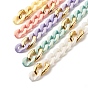 Handmade Acrylic Curb Chains, Twist Oval