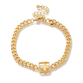 Cross Brass Charm Bracelets for Women